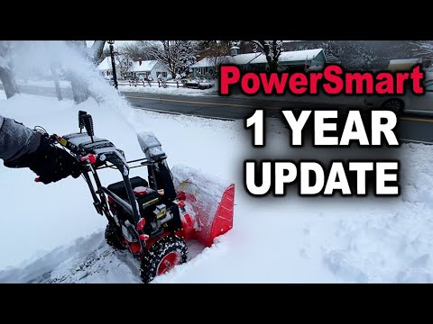 PowerSmart 26-Inch Two-Stage Self-Propelled Gas Snow Blower with 208cc B&S Engine, Electric Start, 13-Inch Snow Tires, Handle Warmer, and LED Lights video review thumbnail