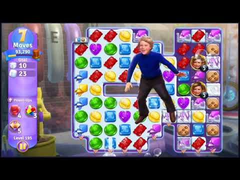 Wonka's World of Candy Level 195 - NO BOOSTERS + FULL STORY 🍫 | SKILLGAMING ✔️