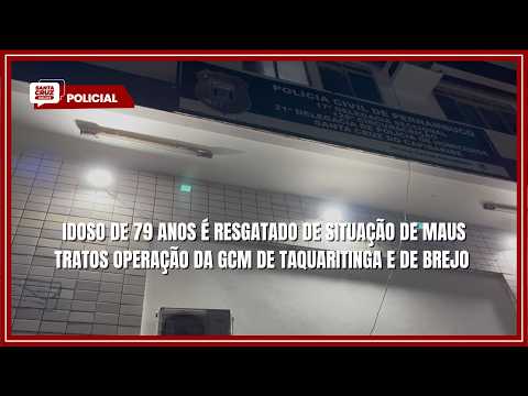 IDOSO DE 79 ANOS É RESGATADO DE SITUAÇÃO DE MAUS TRATOS  OPERAÇÃO DA GCM DE TAQUARITINGA E DE BREJO