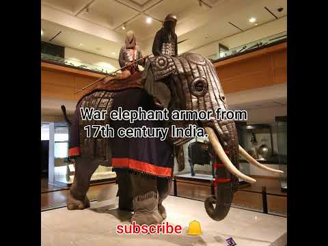 War elephant armor from 17th century India. It's made up of 5,840 plates and weighs an insane 118kg