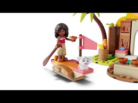 Gambar LEGO Disney Moana Village House & Boat Set 85 pcs 43282 - Mix