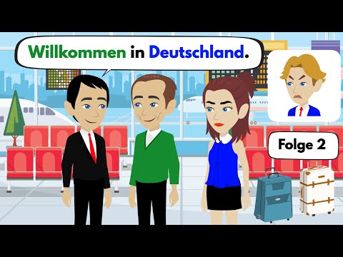 Deutsch lernen | Sarah und ihr Vater reisten nach Deutschland 🇩🇪 | Wortschatz und wichtige Verben