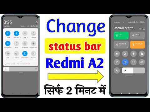 Redmi A2 control centre change setting | Redmi A2 me notification panel change kaise kare