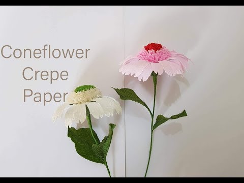 How To Make Echinacea Supreme Flower From Crepe Paper