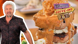 Guy Fieri Returns for MASSIVE Mile-High Meatloaf in NJ | Diners, Drive-Ins and Dives | Food Network