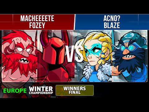 Macheeeete & Fozey VS Acno? & Blaze - Winners Final - EU - Brawlhalla Winter Championship 2022