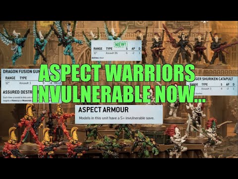 BROKEN RULES STACKING Already Too Much?? Warhammer 40k Aeldari Aspect Warrior Rules & Weapon Reveals
