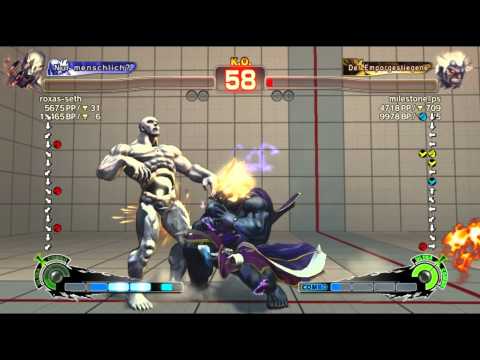 SSF4: AE PSN MATCH roxas-seth (Seth) Vs. milestone_ps (Oni)