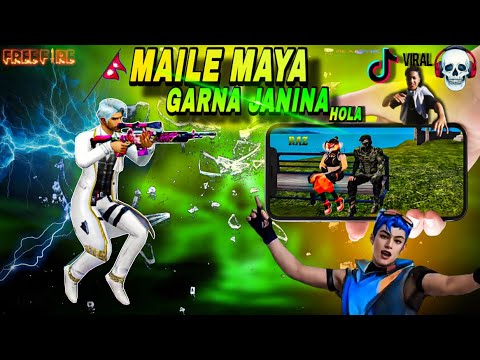 Maile Maya Garna Janina Hola || FreeFire Edited || TikTok Viral Boy 😱
