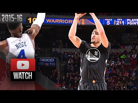 Klay Thompson Full Highlights at 76ers (2016.01.30) - 32 Pts, SICK Shooting!