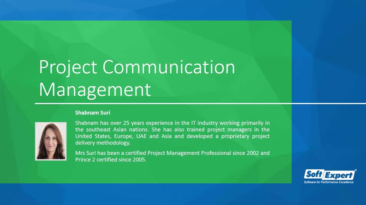 Project Communication Management | Webinar | SoftExpert