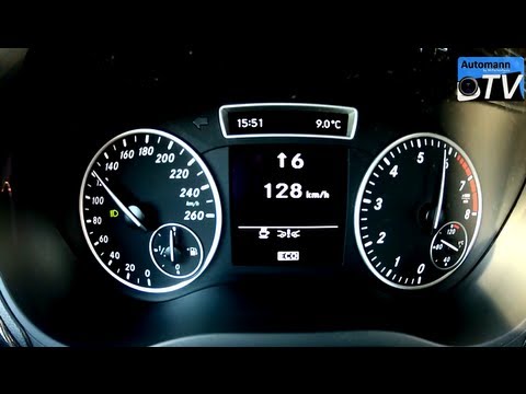 2012 Mercedes B180 (122hp) - Autobahn-Test (1080p FULL HD)