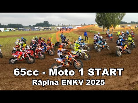 65cc Moto 1 START - Räpina Motocross 2025 – ENKV Linte MX Track
