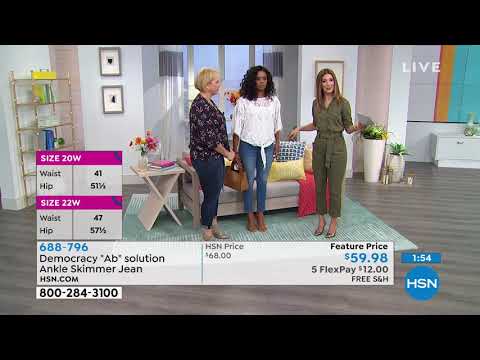 Democracy "Ab" solution Ankle Skimmer Jean