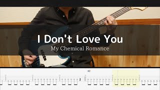 Download lagu My Chemical Romance  - I Don't Love You - Bass Cover TAB mp3