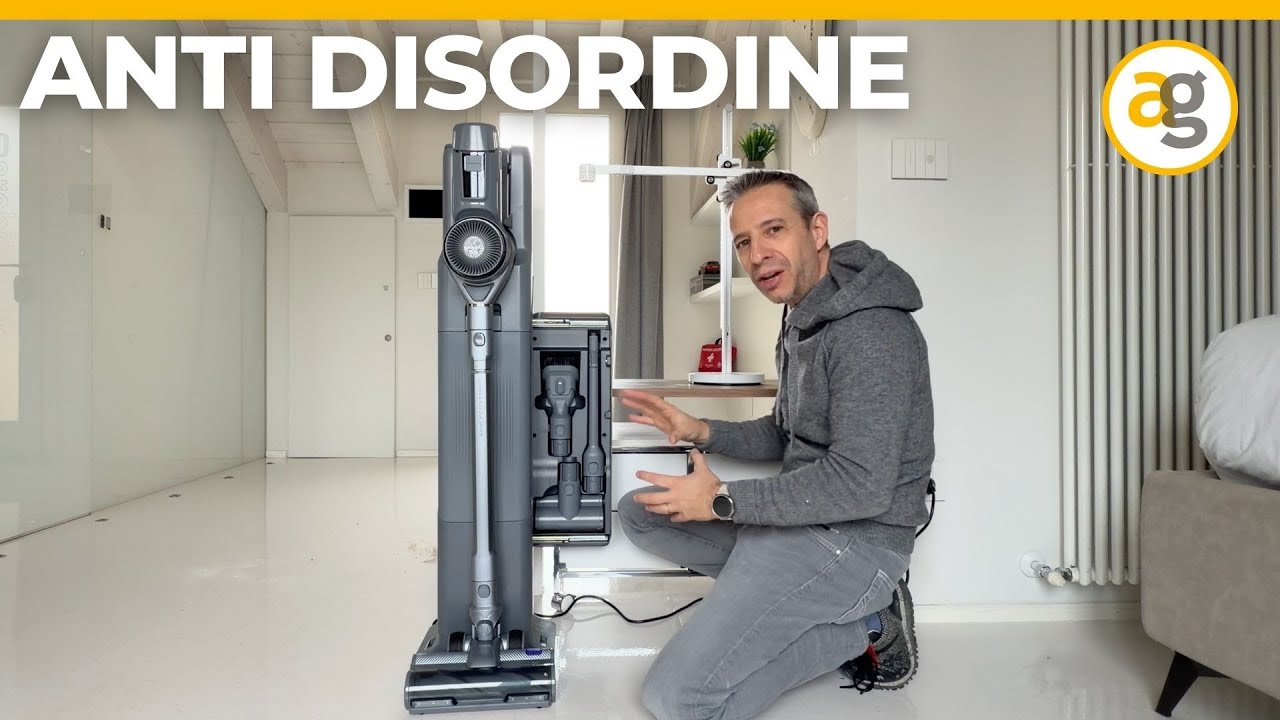 Recensione ASPIRAPOLVERE NARWAL V40 con BASE ASPIRANTE e PORTA ACCESSORI INTEGRATO