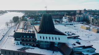 Кампус Псковского государственного университета. Пожалуй самое неординарное строение города. 4k