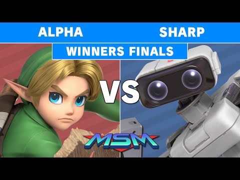 MSM Online 27 - NEST | Sharp (R.O.B) Vs. Alpha (Young Link) Winners Finals - Smash Ultimate