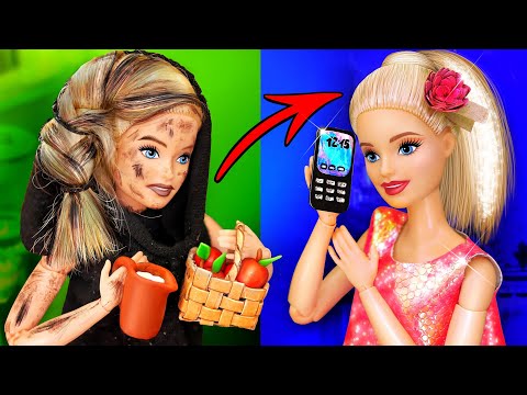 18 DIYs for BARBIE Transformation from a POOR to BEAUTIFUL / Funny Doll Video