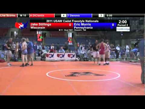 Cadet Freestyle 160 - Eric Morris (PA) vs. Jake Stillings (WI)
