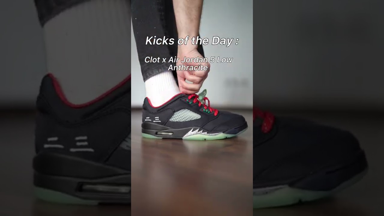 Kicks of the Day Clot x Air Jordan 5 Low „Anthracite“ #shorts #kotd #jordan5
