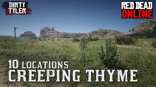 Creeping Thyme Locations RDR2 (Red Dead redemption online beta) Daily challenges