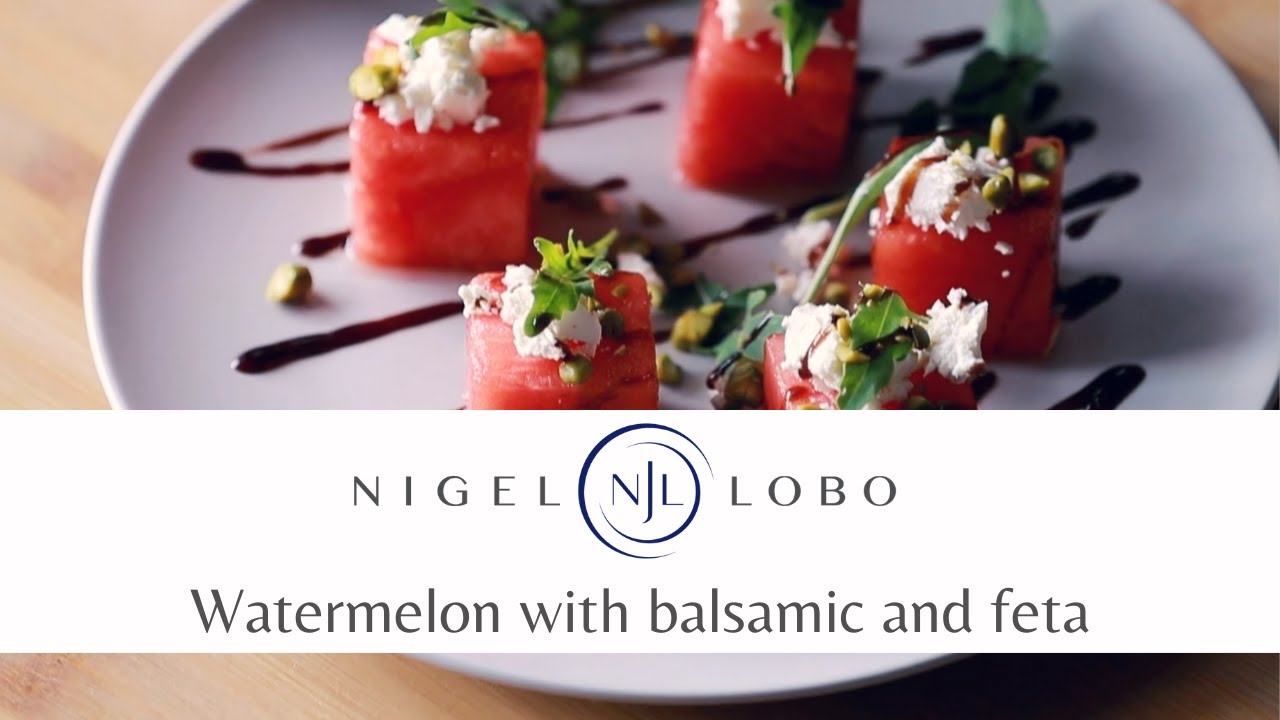 Watermelon with Feta and Balsamic