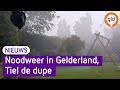 Noodweer in Gelderland, vooral veel schade in Tiel