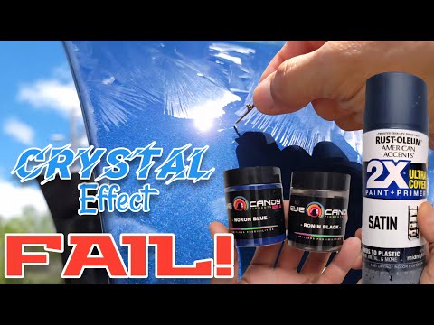 Let's Spray - RUST-OLEUM Midnight Blue with Black & Blue Pearl [ PLUS - Crystal Effect ]