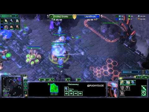 HoTS Go4SC2 #281 Liquid Snute v Grubby ZvP G3 Starcraft 2 Pughy