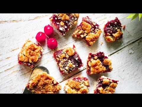 Jammy Raspberry Crumble Bars Recipe