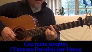 Ces mots simples (Vanessa Paradis) reprise guitare-voix 2018