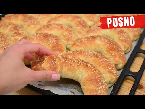 Posne PAMUK Kiflice sa sirom, mekane kao duša 🤤🥐