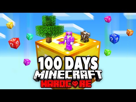 100 Days on ONE LUCKY BLOCK - Hardcore Minecraft Madness!