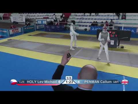 European Championships 2024 JMF - L32 - Michael Lev Holy CZE v Callum Penman GBR