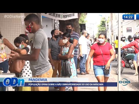 População opina sobre a não obrigatoriedade do uso da máscara 22 02 2022