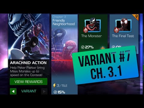 Variant #7 Ch.3.1 vs Vulture, Stark Spidy, Medusa, Iron Patriot, War Machine, Magneto, Venom | MCOC