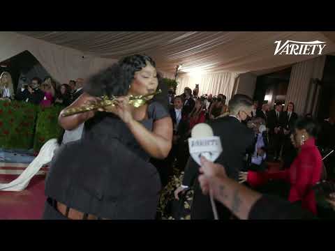 Lizzo Plays The Flute On the Met Gala Steps
