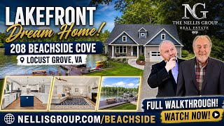 Lakefront Home Tour in Lake of the Woods | 208 Beachside Cove | Locust Grove, VA
