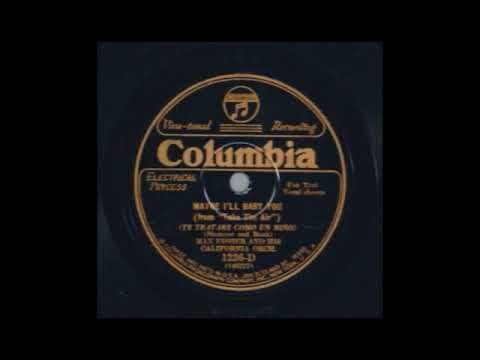 Maybe I'll Baby You by Max Fisher and His California Orchestra, 1927