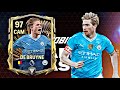 BEST CAM 97 RATED KEVIN DE BRUYNE GAMEPLAY REVIEW FC MOBILE 24 TEAM OF THE SEASON