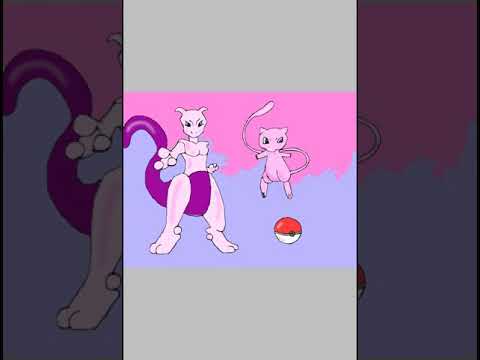 Mewto and mew Pokemon