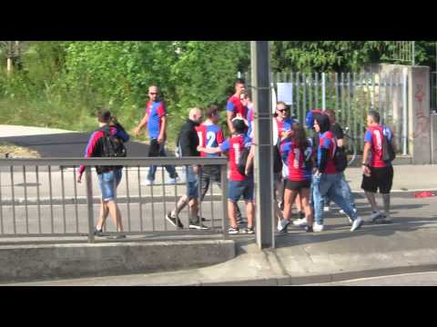 FC Bâle - FC Sion - Ambiance après la finale de la coupe 2015