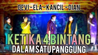 Download lagu Momen Lucu  4 BINTANG SATU PANGGUNG - (Devii - Ela - Kancil - Dian shan shan) Prabu Danan Jaya mp3