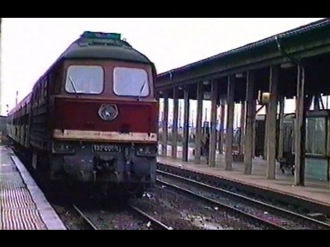 Deutsche Reichsbahn 1990 - Alltag in Nordhausen BR 132 (Ludmilla) - Köf 1/ DR Eisenbahn