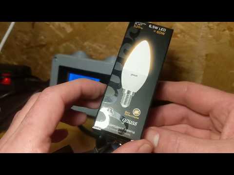 Экспресс-тест лампы Gauss 103101107 LED Свеча E14 6.5W 520lm 3000К 1/10/50 Экспресс-тест лампы Gauss 103101107 LED Свеча E14 6.5W 520lm 3000К 1/10/50