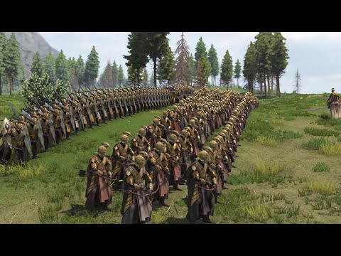 Elves Outnumbered! 300 vs 1000 Orcs in an Epic Forest Battle – Lord of the Rings Mod