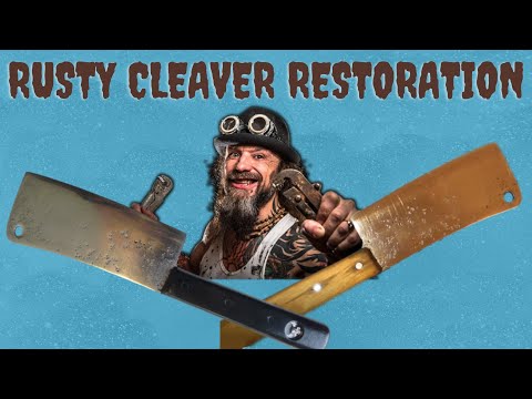 Antique Rusty Cleaver Restoration