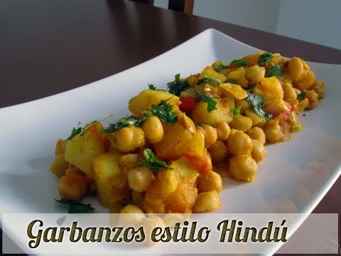 Garbanzos estilo hindú