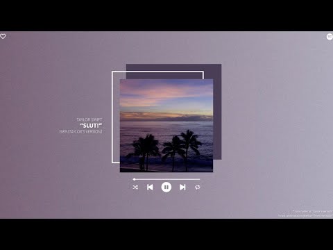 taylor swift - "slut!" (taylor's version) (from the vault) (sped up & reverb)